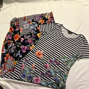 Floral Striped Maxi Dress